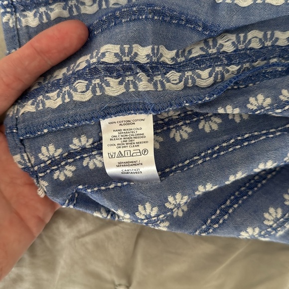 LOFT Peplum Flutter Sleeve Top - Picture 5 of 7